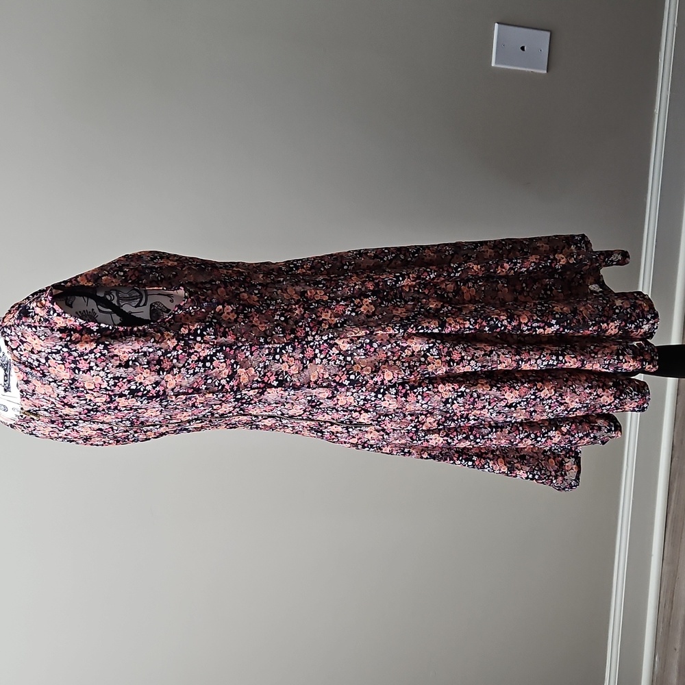Danny And Nicole Sleeveless Floral Dress With Built In Slip Women's 6P